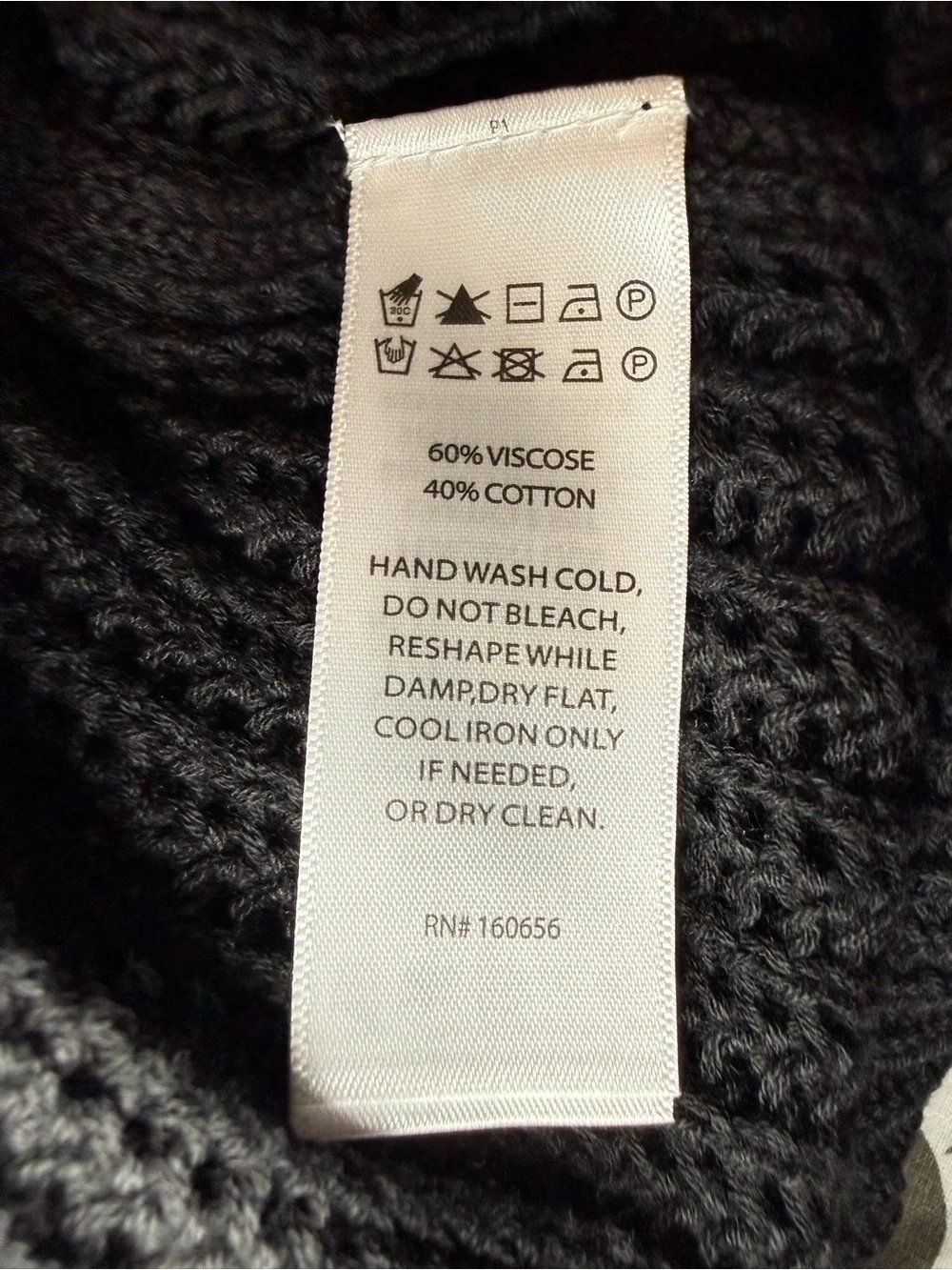 Tahari Black Open-Knit Sleeveless Cover-Up